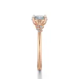 Pierścionek owalny diament różowe złoto 0.60 ct. SBPZ_053